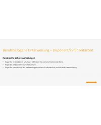 Disponent Unterweisungspräsentation