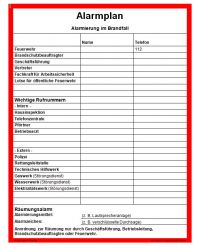 Download Dokument Alarmplan Alarmierung im Brandfall