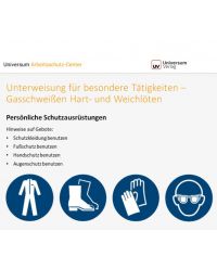 Download Dokument  Unterweisung für besondere Tätigkeiten Gasschweißen Hart und Weichlöten 