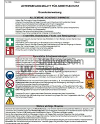 Download Dokument Grundunterweisung - Unterweisungsblatt für Arbeitsschutz