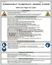 Download Dokument Heben und Tragen von Lasten - Unterweisungsblatt für Arbeitsschutz