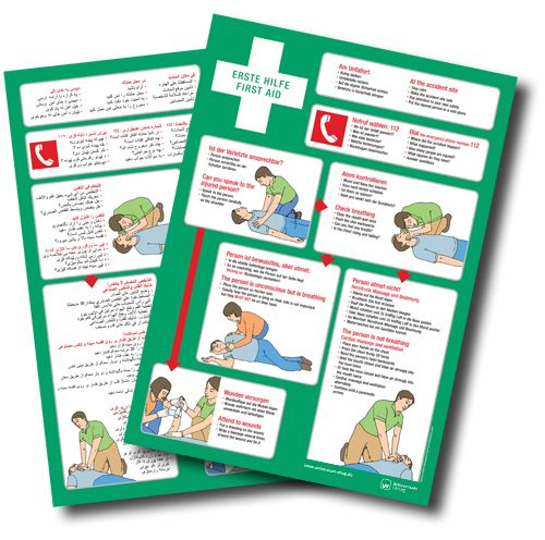 Erste Hilfe Plakat für Kinder - Epi Suisse