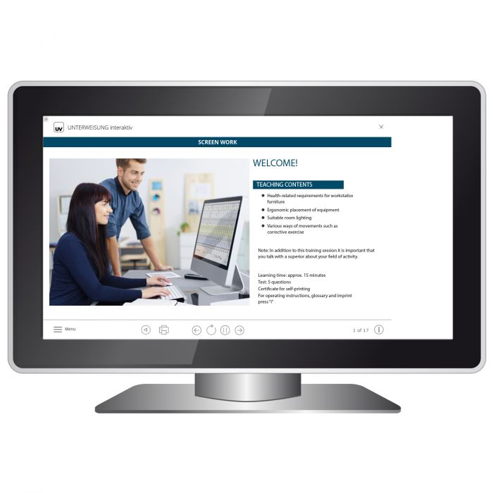 Unterweisung Interaktiv Screen Work Download