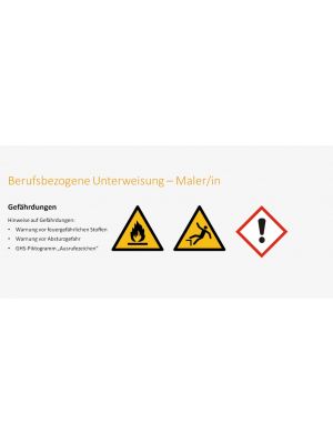 Maler/in - Unterweisungspräsentation