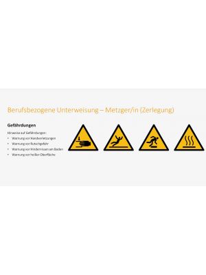 Metzger/in - Unterweisungspräsentation