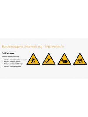 Müllwerker/in - Unterweisungspräsentation